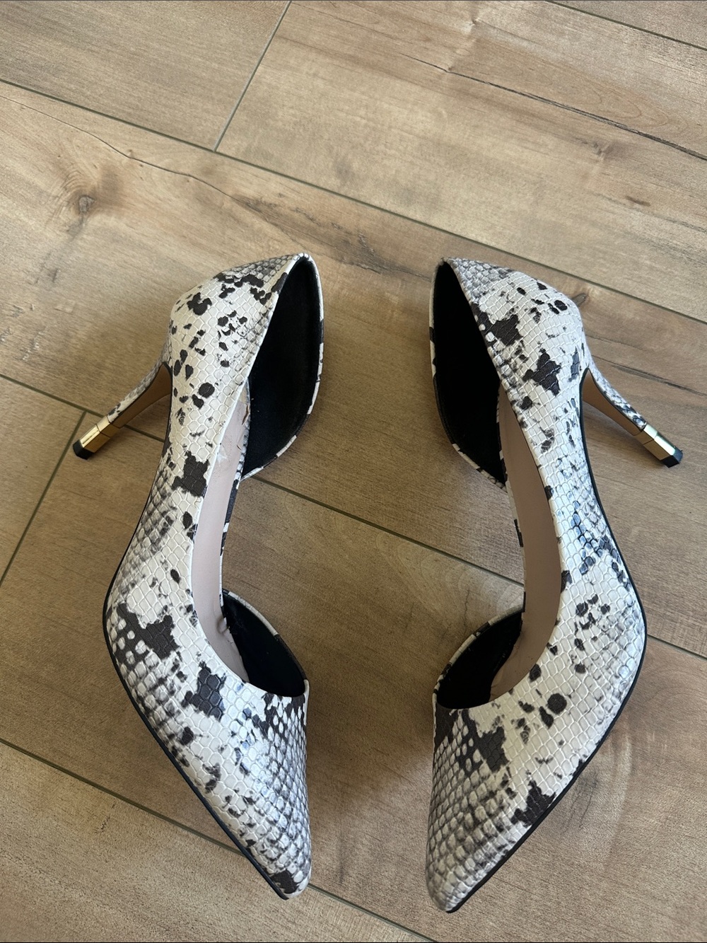 Aldo Snake Animal Print Pointy Heels Sz 9